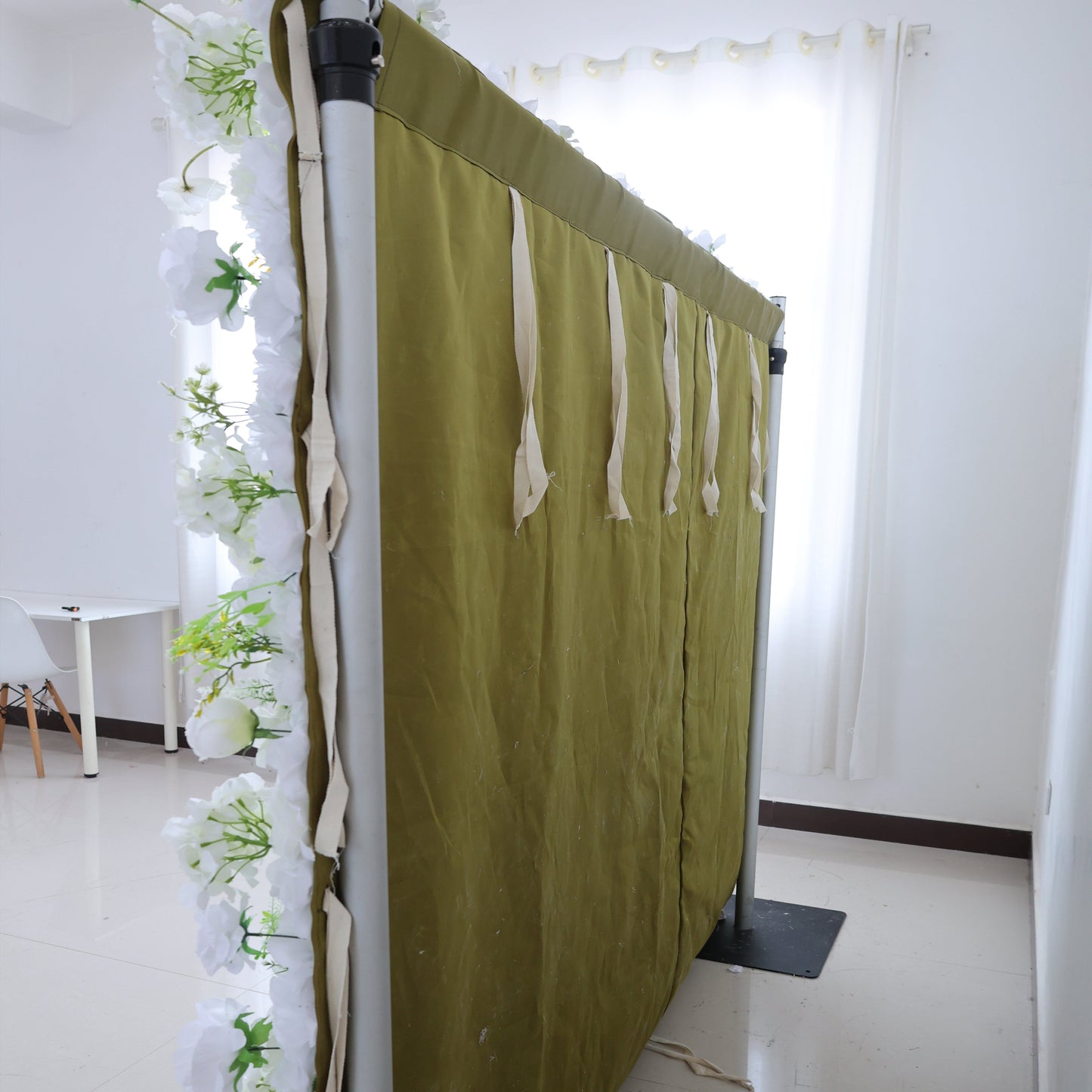 Summer Flower CB-470 8ft*8ft Cloth Back Artificial Flower Wall Roll up Fabric background