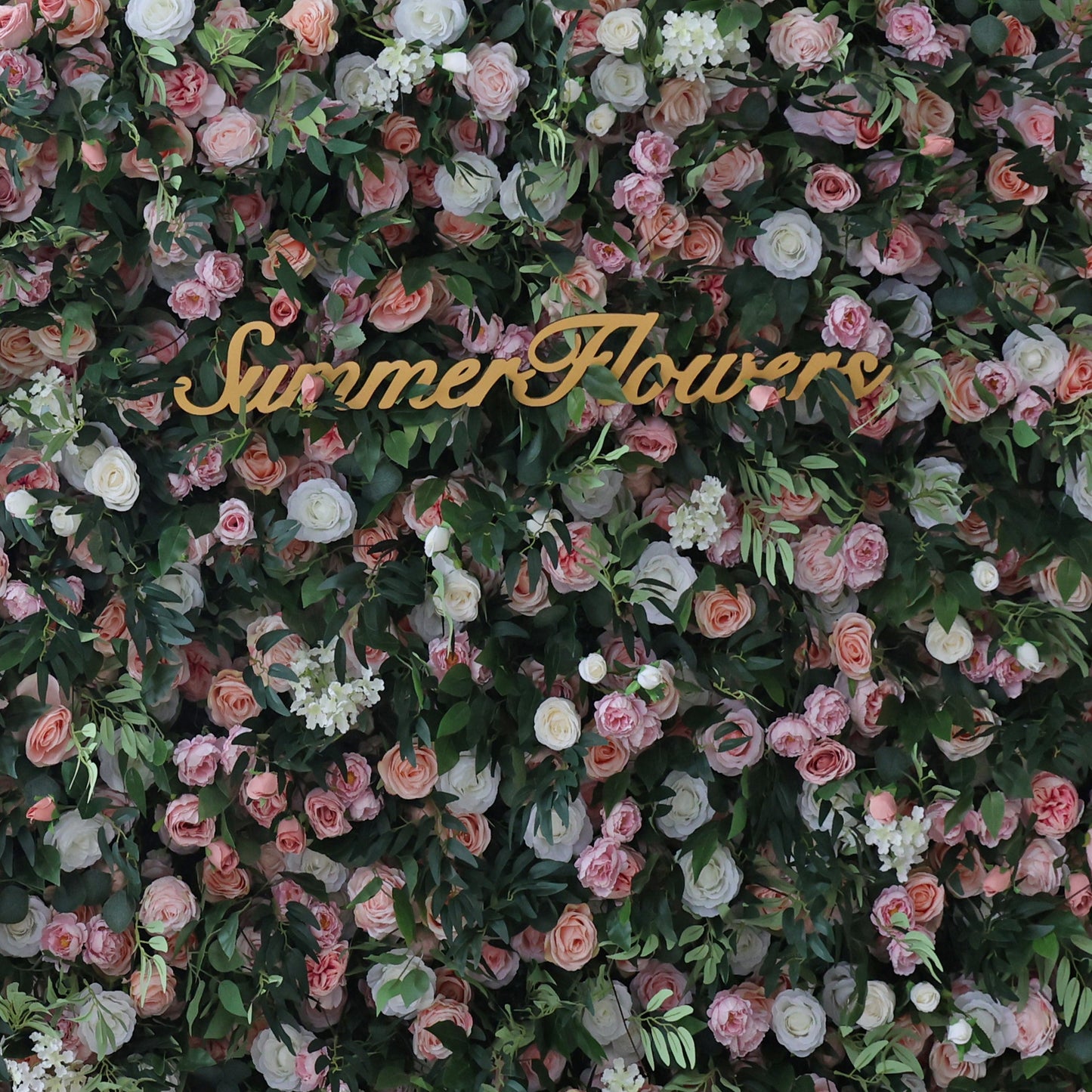 Summer Flower CB-341 8ft*8ft Cloth Back Artificial Flower Wall Roll up Fabric background