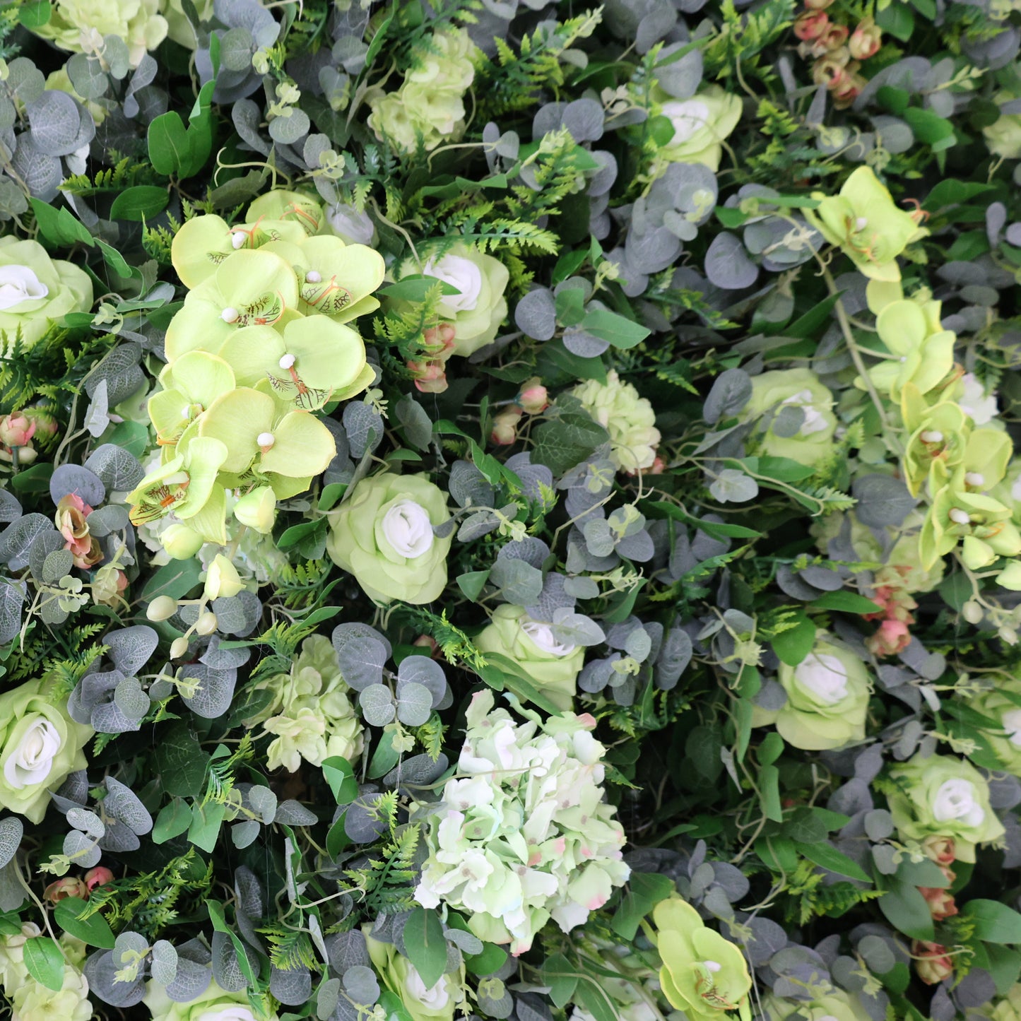 Summer Flower CB-368 8ft*8ft Cloth Back Artificial Flower Wall Roll up Fabric background