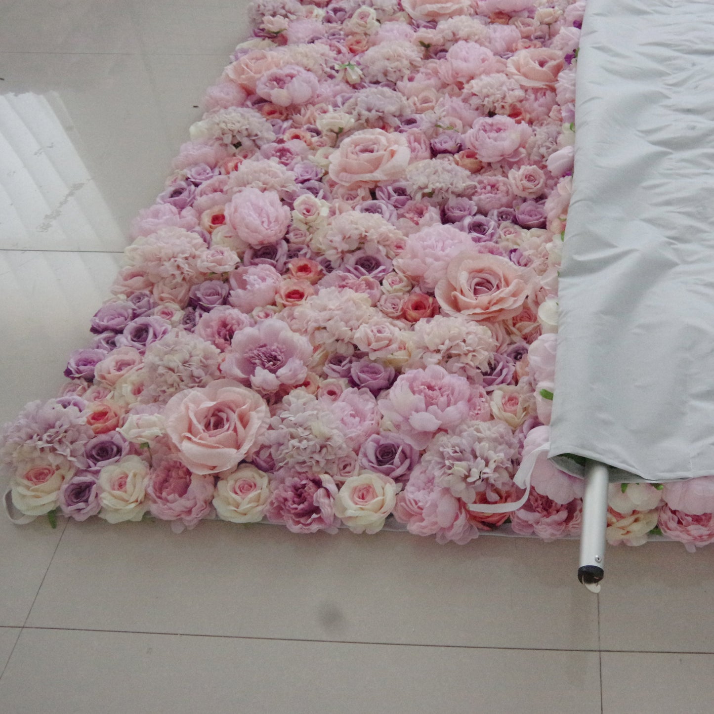 Summer Flower CB-048 8ft*8ft Cloth Back Artificial Flower Wall Roll up Fabric background