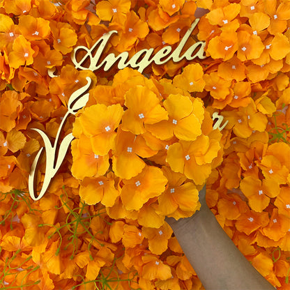 A1021 100Pcs Artificial Hydrangea Flower Head Wedding Decorations