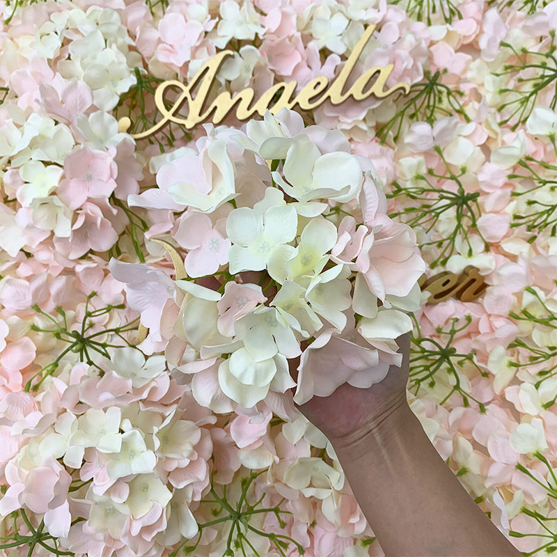 A1021 100Pcs Artificial Hydrangea Flower Head Wedding Decorations