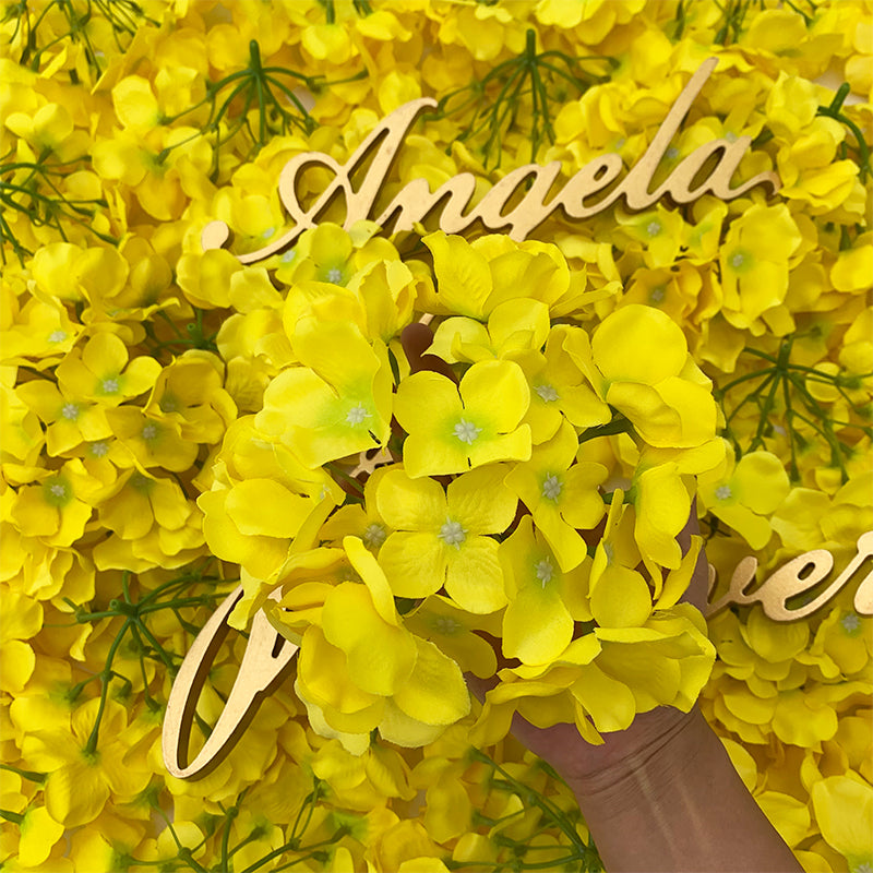 A1021 100Pcs Artificial Hydrangea Flower Head Wedding Decorations