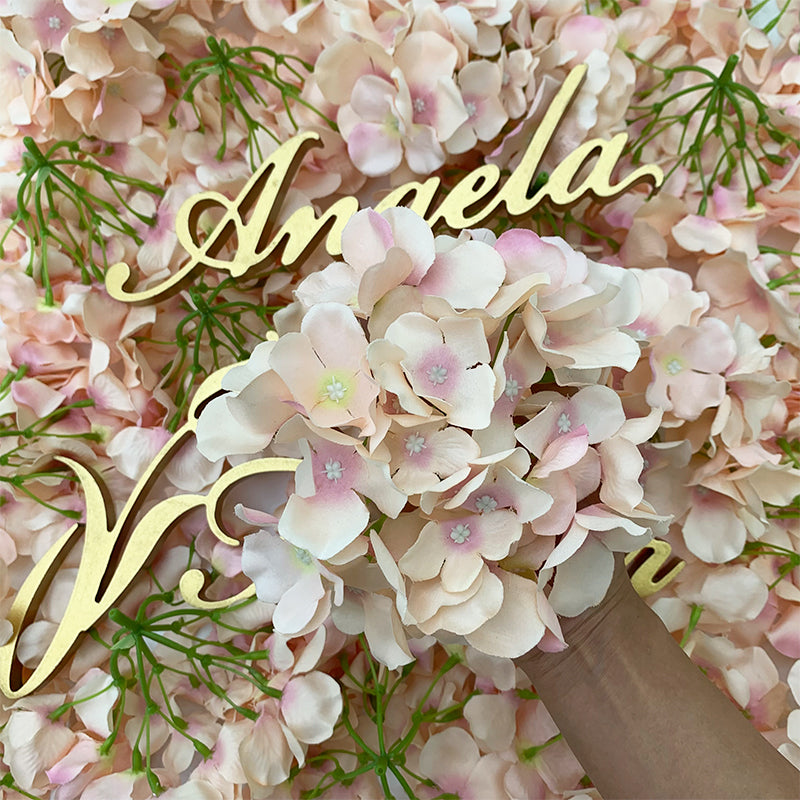 A1021 100Pcs Artificial Hydrangea Flower Head Wedding Decorations