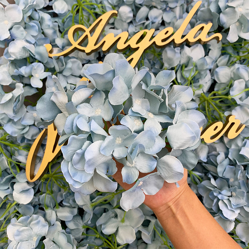 A1021 100Pcs Artificial Hydrangea Flower Head Wedding Decorations