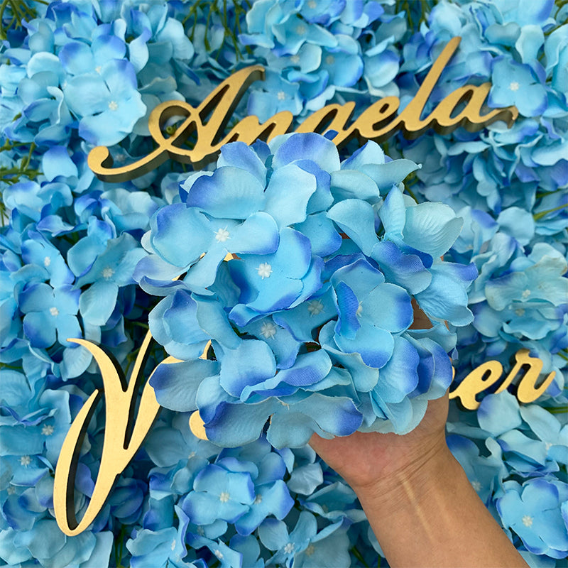 A1021 100Pcs Artificial Hydrangea Flower Head Wedding Decorations