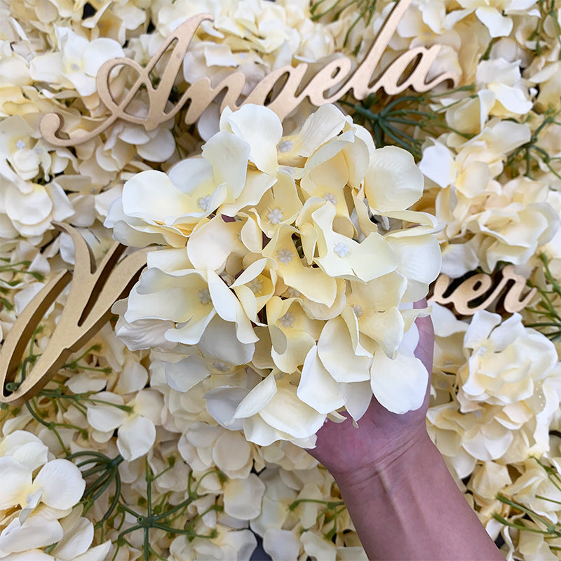 A1021 100Pcs Artificial Hydrangea Flower Head Wedding Decorations