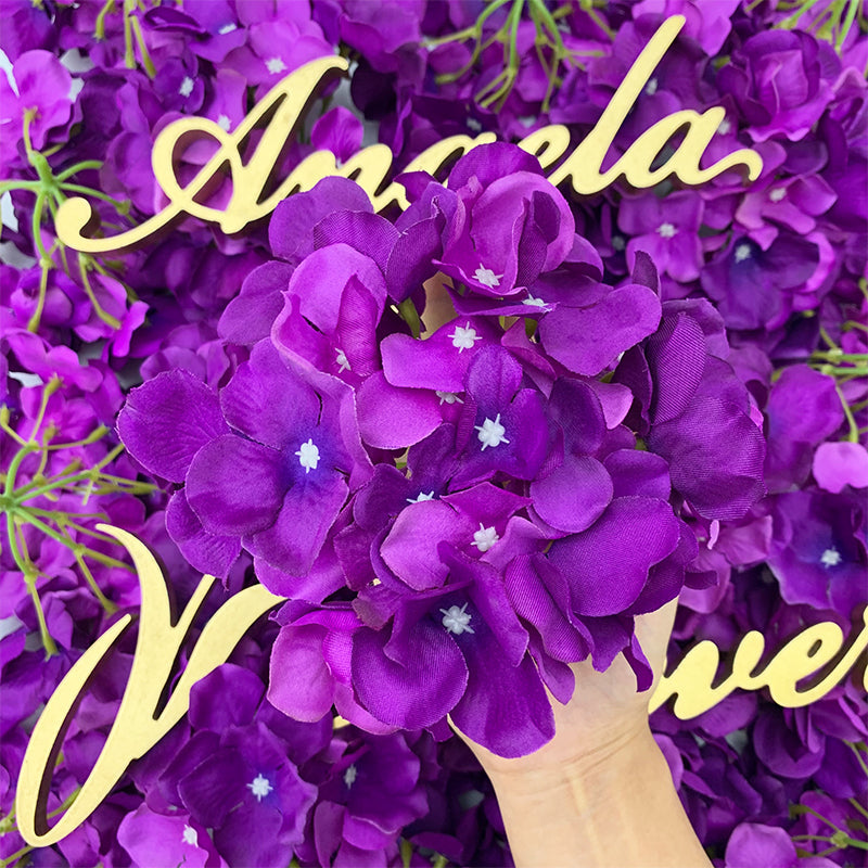 A1021 100Pcs Artificial Hydrangea Flower Head Wedding Decorations