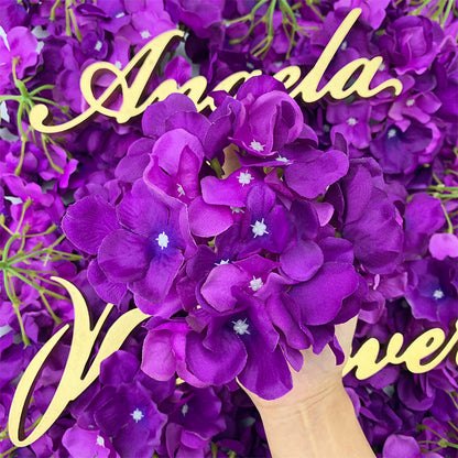 A1021 100Pcs Artificial Hydrangea Flower Head Wedding Decorations