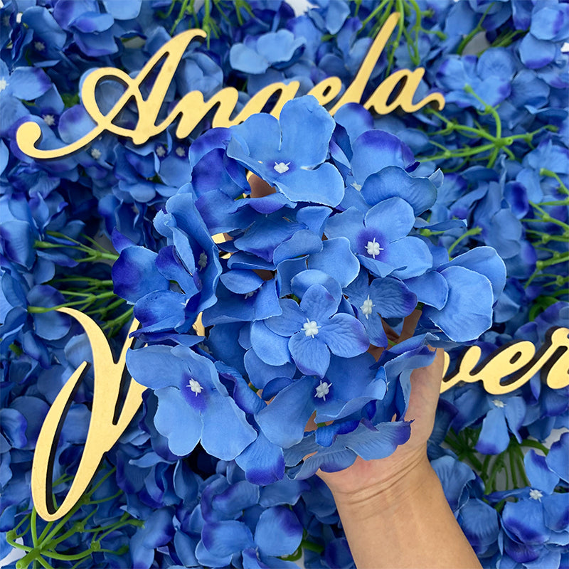A1021 100Pcs Artificial Hydrangea Flower Head Wedding Decorations