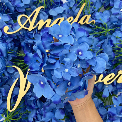 A1021 100Pcs Artificial Hydrangea Flower Head Wedding Decorations