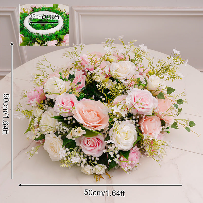 A7869 50cm/60cm Wedding Galrand Wreath Table Cenertpieces Decor Flower