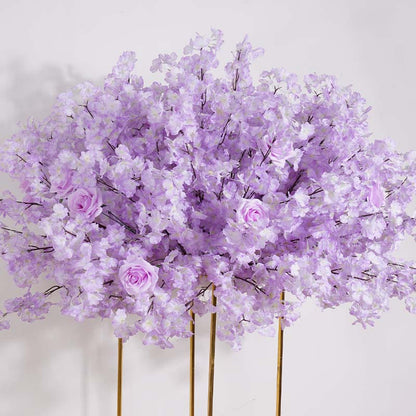 60/80/100cm White Cherry Blossom Rose Wedding Table Centerpiece Flower Ball A031 A7454