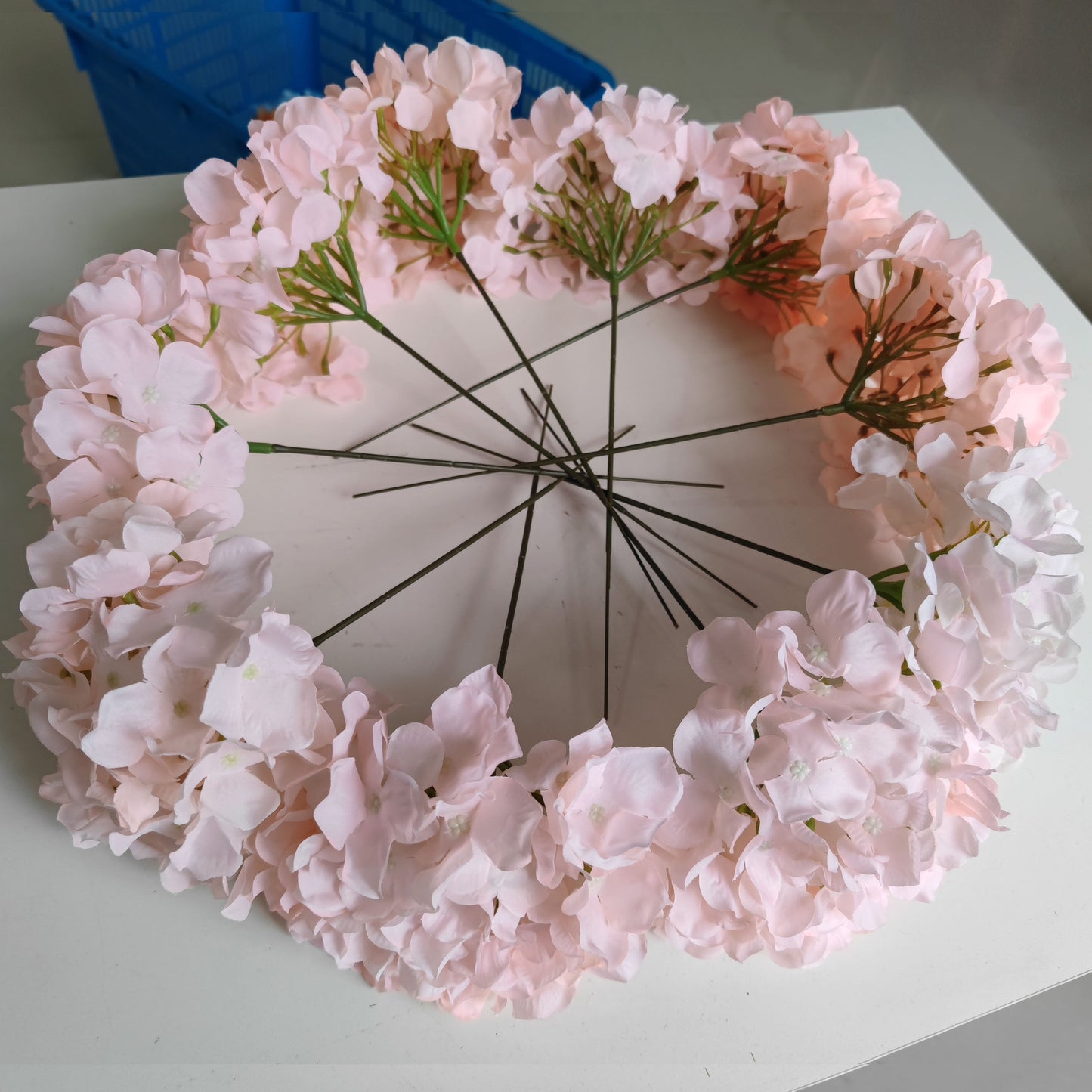 54 pieces of hydrangea 10 in a pack including branches, about 20CM in length