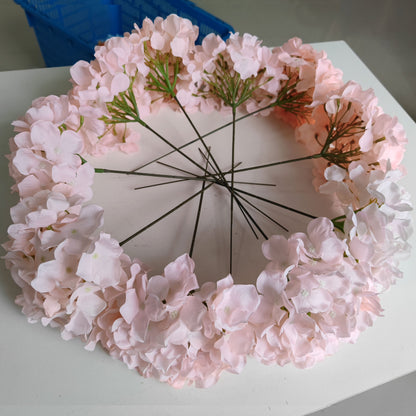 54 pieces of hydrangea 10 in a pack including branches, about 20CM in length