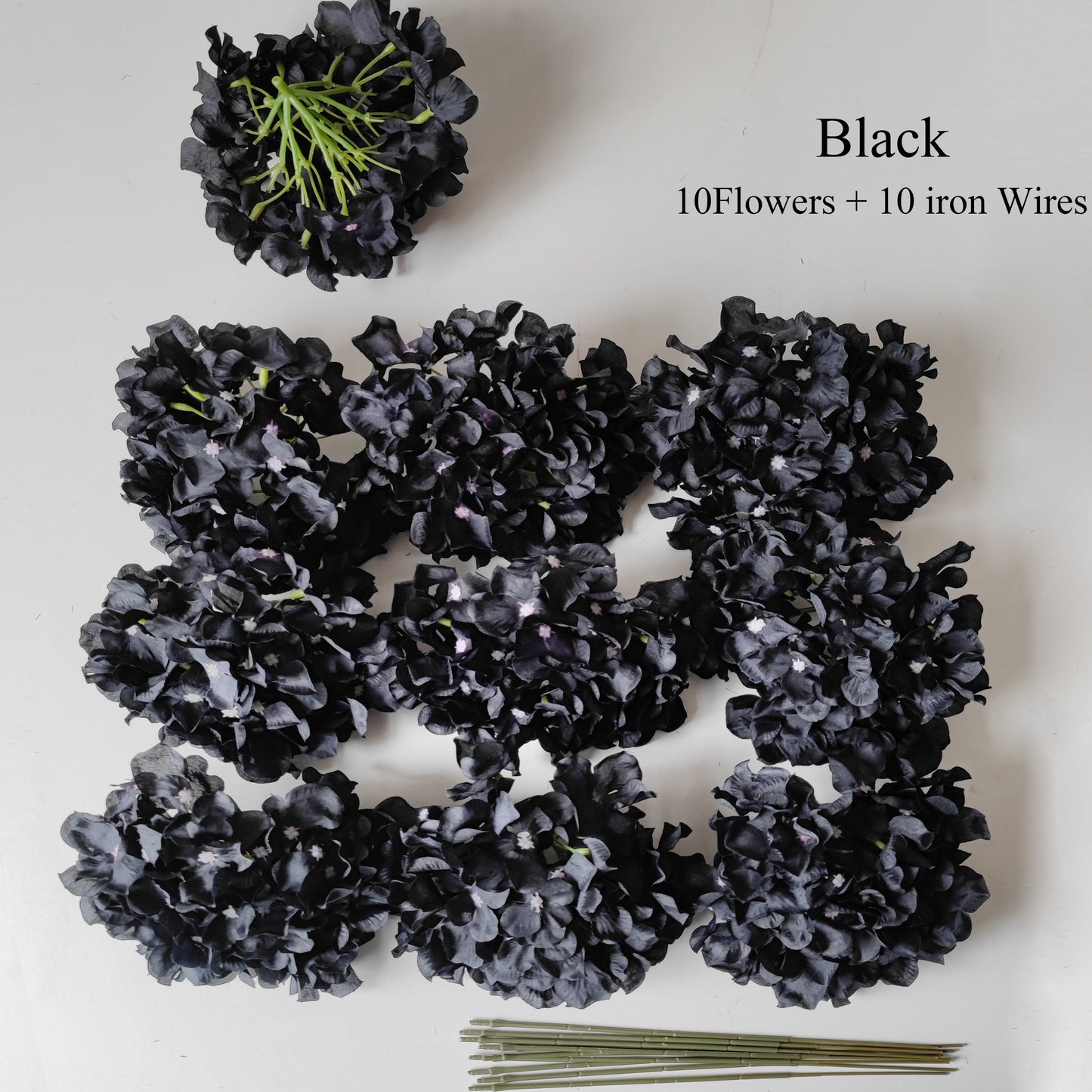 54 pieces of hydrangea 10 in a pack including branches, about 20CM in length