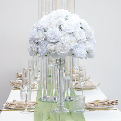 A8112  Rose Hydrangea Table Centerpiece Floral Ball Wedding Table Deor