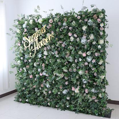 Summer Flower CB-373 8ft*8ft Cloth Back Artificial Flower Wall Roll up Fabric background