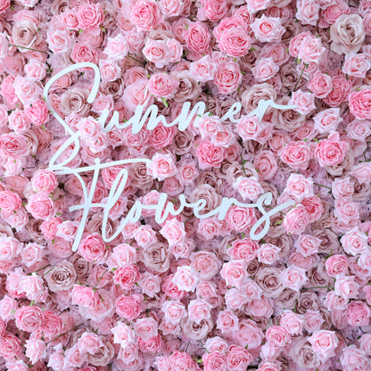 Summer Flower CB-394 8ft*8ft Cloth Back Artificial Flower Wall Roll up Fabric background