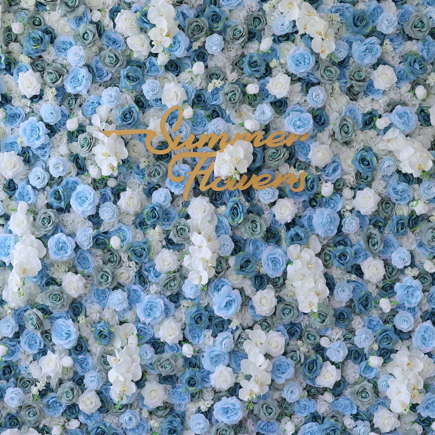 Summer Flower CB-348 8ft*8ft Cloth Back Artificial Flower Wall Roll up Fabric background