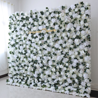 Summer Flower CB-379 8ft*8ft Cloth Back Artificial Flower Wall Roll up Fabric background