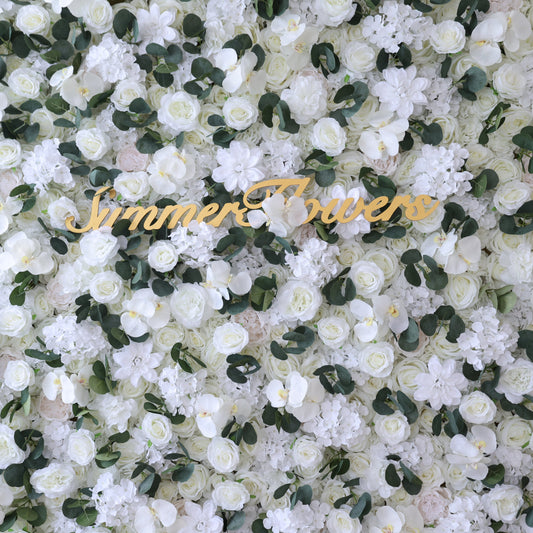Summer Flower CB-379 8ft*8ft Cloth Back Artificial Flower Wall Roll up Fabric background