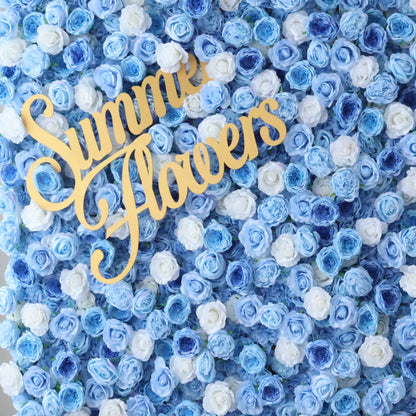 Summer Flower CB-450 8ft*8ft Cloth Back Artificial Flower Wall Roll up Fabric background