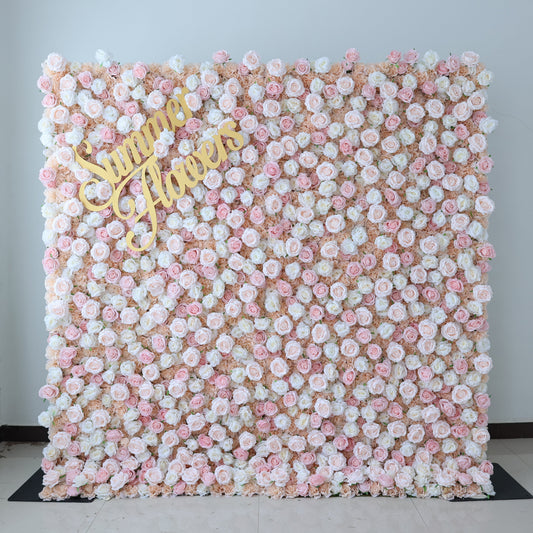 Summer Flower CB-451 8ft*8ft Cloth Back Artificial Flower Wall Roll up Fabric background