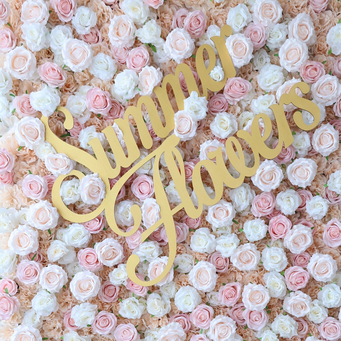 Summer Flower CB-451 8ft*8ft Cloth Back Artificial Flower Wall Roll up Fabric background