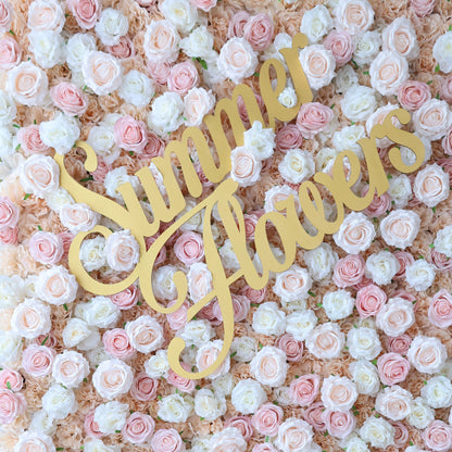 Summer Flower CB-451 8ft*8ft Cloth Back Artificial Flower Wall Roll up Fabric background