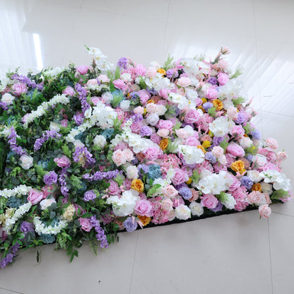 Summer Flower CB-380 8ft*8ft Cloth Back Artificial Flower Wall Roll up Fabric background