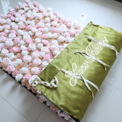 Summer Flower CB-451 8ft*8ft Cloth Back Artificial Flower Wall Roll up Fabric background