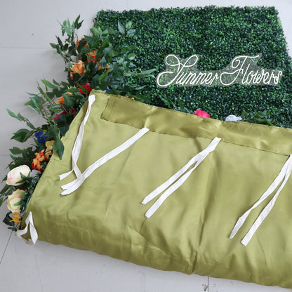 Summer Flower CB-392 8ft*8ft Cloth Back Artificial Flower Wall Roll up Fabric background