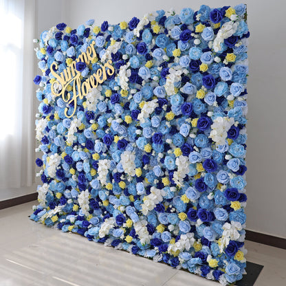 Summer Flower CB-348-3 8ft*8ft Cloth Back Artificial Flower Wall Roll up Fabric background
