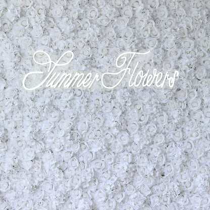 Summer Flower CB-356-2 8ft*8ft Cloth Back Artificial Flower Wall Roll up Fabric background
