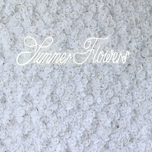 Summer Flower CB-356-2 8ft*8ft Cloth Back Artificial Flower Wall Roll up Fabric background