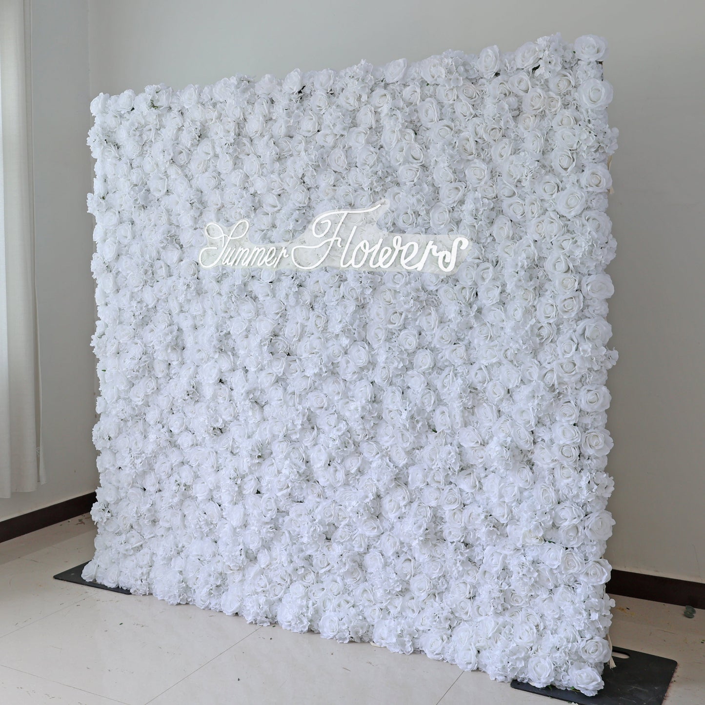 Summer Flower CB-356-2 8ft*8ft Cloth Back Artificial Flower Wall Roll up Fabric background