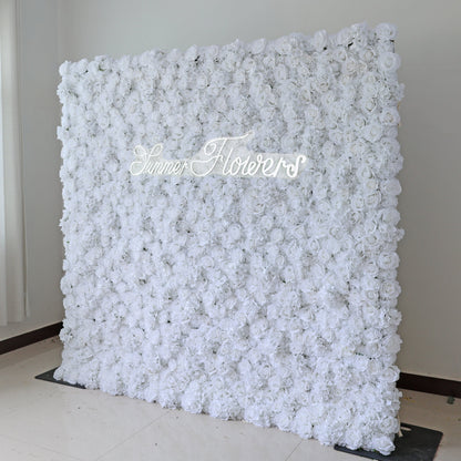 Summer Flower CB-356-2 8ft*8ft Cloth Back Artificial Flower Wall Roll up Fabric background