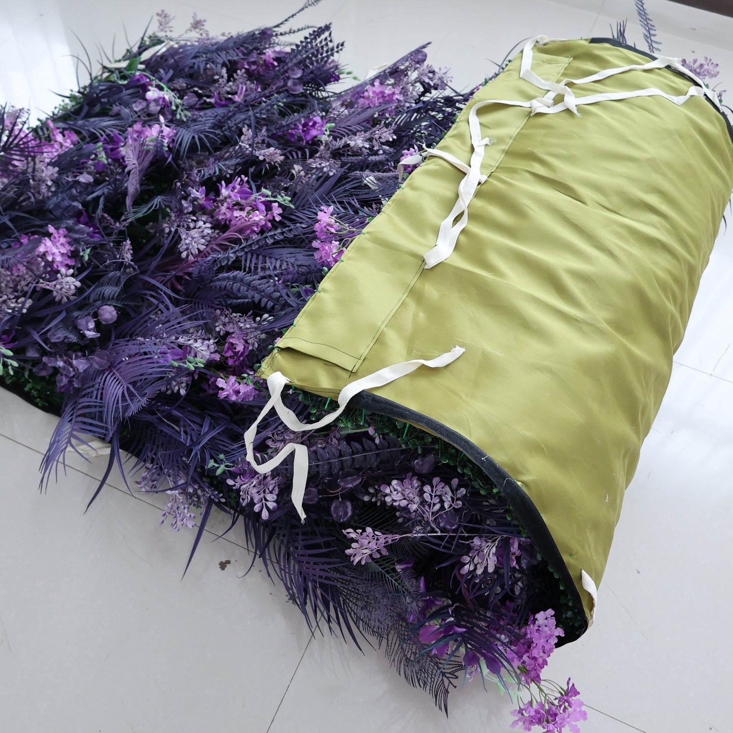Summer Flower CB-453 8ft*8ft Cloth Back Artificial Flower Wall Roll up Fabric background
