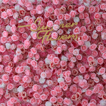 Summer Flower CB-352 8ft*8ft Cloth Back Artificial Flower Wall Roll up Fabric background