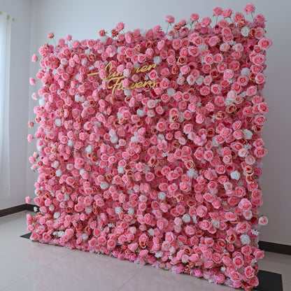Summer Flower CB-352 8ft*8ft Cloth Back Artificial Flower Wall Roll up Fabric background