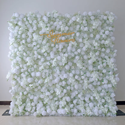 Summer Flower CB-395 8ft*8ft Cloth Back Artificial Flower Wall Roll up Fabric background