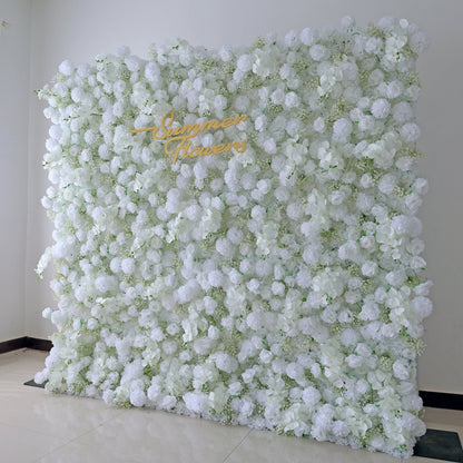 Summer Flower CB-395 8ft*8ft Cloth Back Artificial Flower Wall Roll up Fabric background