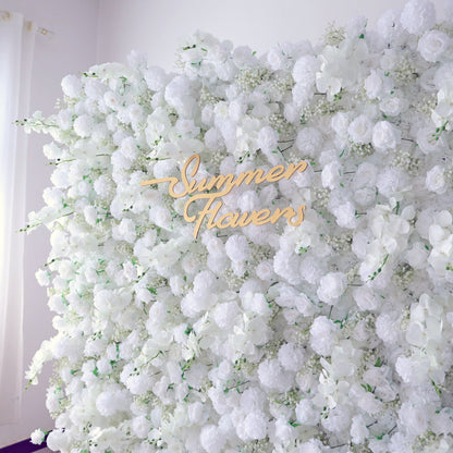 Summer Flower CB-395 8ft*8ft Cloth Back Artificial Flower Wall Roll up Fabric background