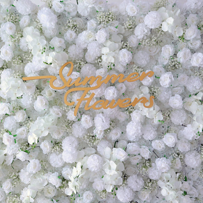 Summer Flower CB-395 8ft*8ft Cloth Back Artificial Flower Wall Roll up Fabric background
