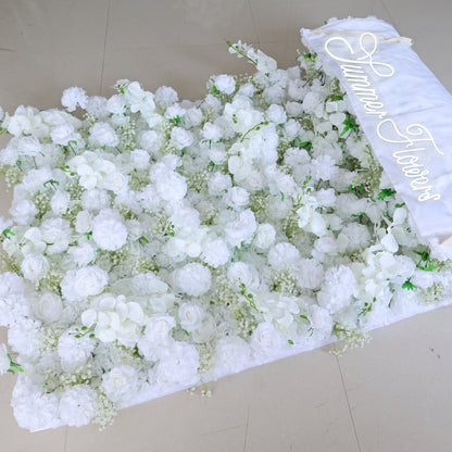 Summer Flower CB-395 8ft*8ft Cloth Back Artificial Flower Wall Roll up Fabric background