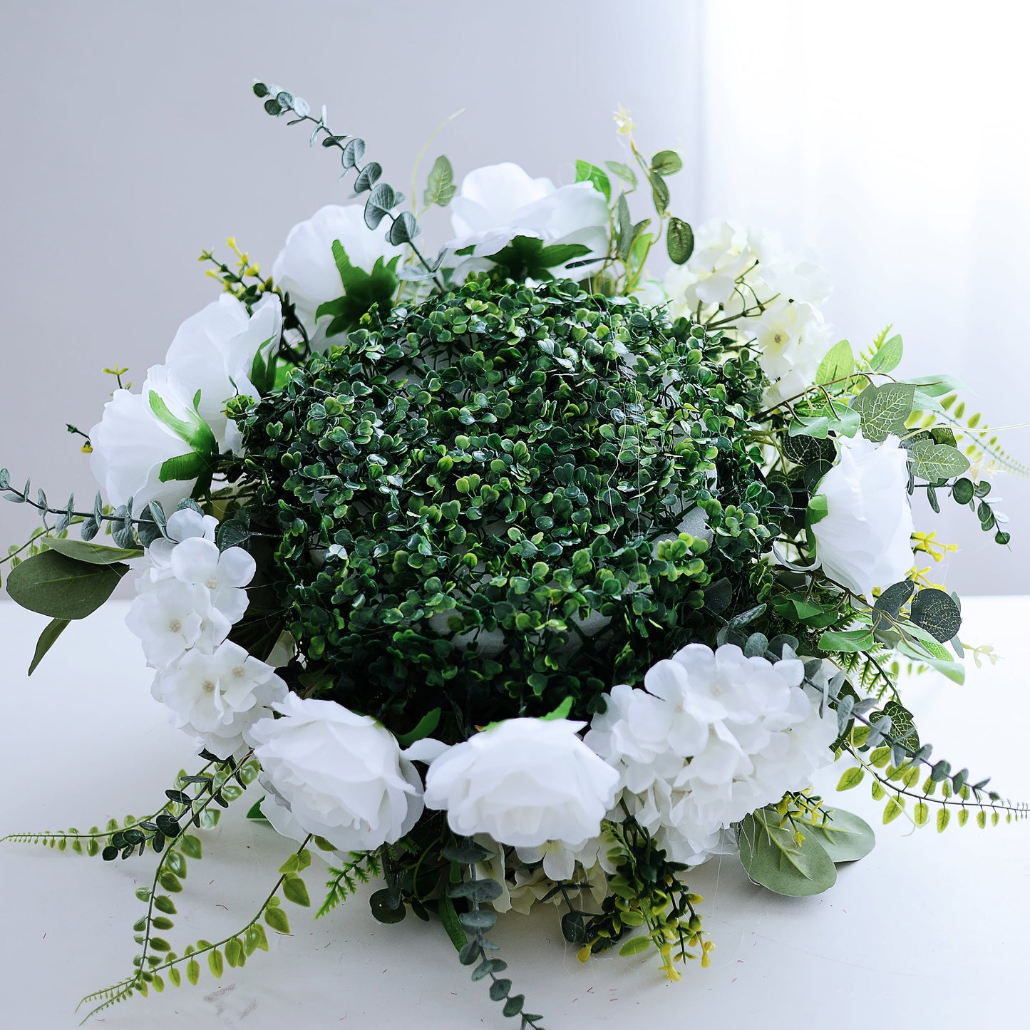 FL-008  Hot Sale Silk Flowers Ball  Wedding Table Centerpieces Wholesale Artificial Rose Flower Ball for Wedding Event Decor