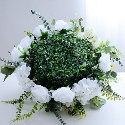 FL-008  Hot Sale Silk Flowers Ball  Wedding Table Centerpieces Wholesale Artificial Rose Flower Ball for Wedding Event Decor
