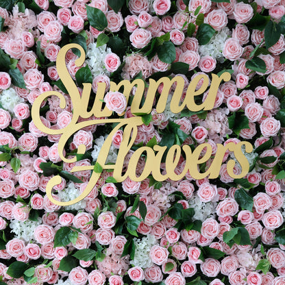 Summer Flower CB-460 8ft*8ft Cloth Back Artificial Flower Wall Roll up Fabric background