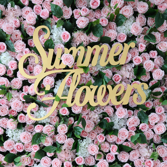 Summer Flower CB-460 8ft*8ft Cloth Back Artificial Flower Wall Roll up Fabric background